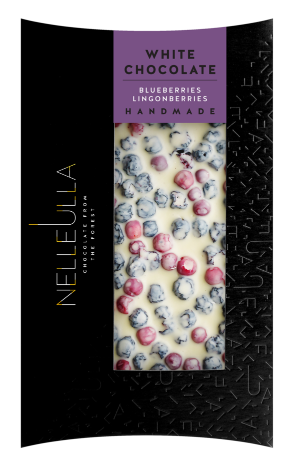 White-chocolate-Blueberries-Lingonberries